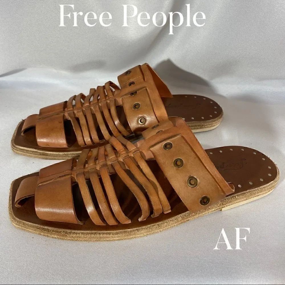 FREE PEOPLE ANGLER FLATS BROWN NEW